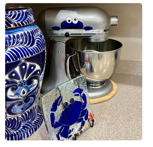 Cookie Monster Decal Peeker Sticker For Standard Mixer Kitchen Decor